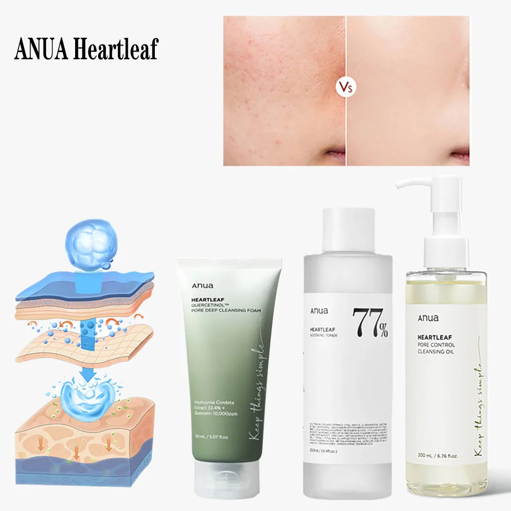 Anua Heartleaf 77% Toner Set | Anua Heartleaf Cleansing Oil + Toner | Anua Korean Skincare Set | Anua Heartleaf Pore Care Set | Anua Hydrating Toner & Cleanser | Anua Heartleaf Skincare Duo | Anua Deep Cleansing & Hydration Set | Anua Heartleaf Soothing Set | Anua 77% Toner + Cleansing Oil | Anua Heartleaf Daily Skincare Kit
