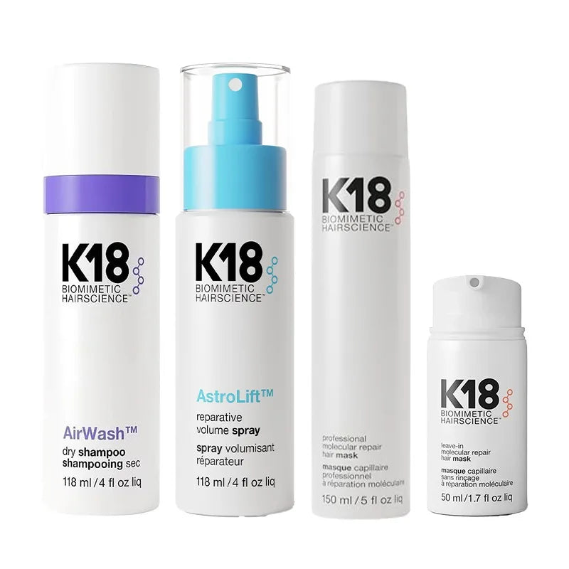 K18 Dry Shampoo | K18 AirWash Shampoo | K18 Non-Aerosol Dry Shampoo | K18 Oil Control Dry Shampoo | K18 Refreshing Hair Wash | K18 Scalp Balance Shampoo | K18