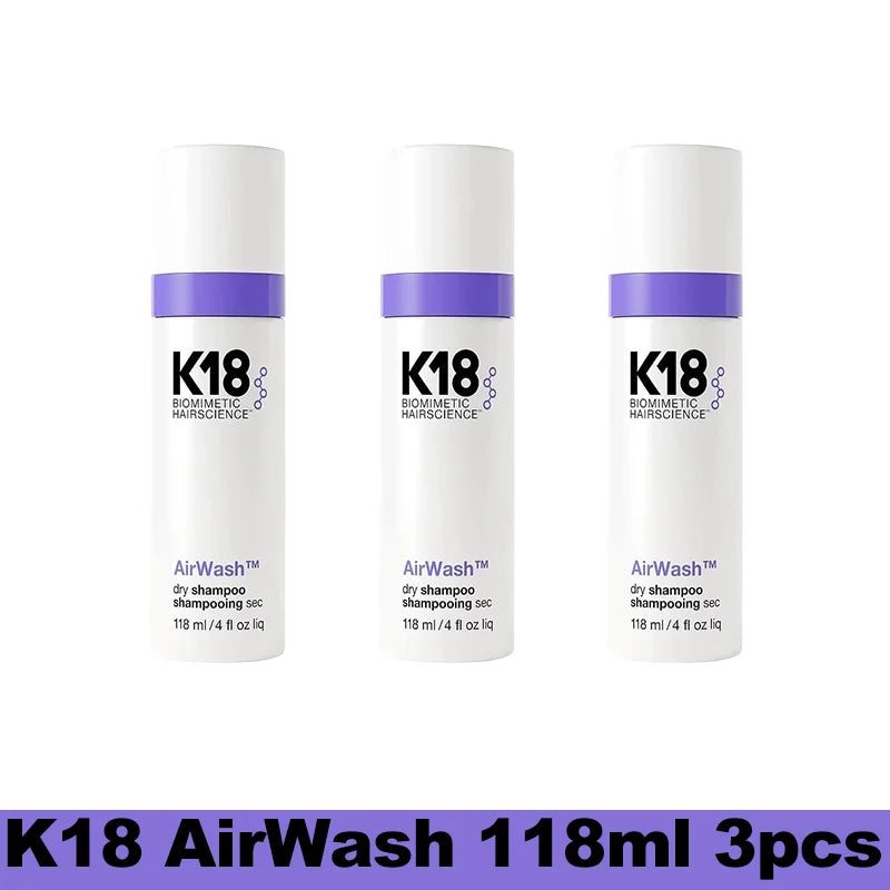 K18 Dry Shampoo | K18 AirWash Shampoo | K18 Non-Aerosol Dry Shampoo | K18 Oil Control Dry Shampoo | K18 Refreshing Hair Wash | K18 Scalp Balance Shampoo | K18