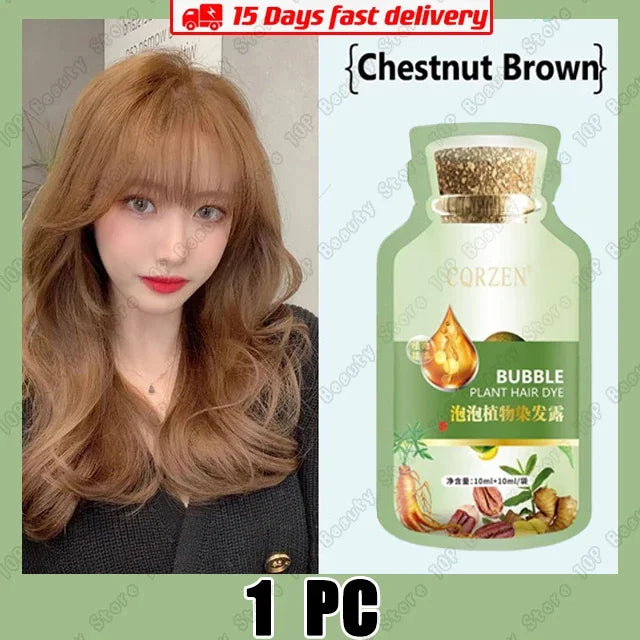 Herbal Hair Dye Shampoo | Natural Hair Coloring Shampoo | 5-Minute Hair Dye Shampoo | Herbal Gray Coverage Shampoo | Natural Hair Color Change Shampoo | Herbal Non-Irritating Hair Dye | Fast Acting Hair Dye Shampoo | Herbal Repairing Hair Color Shampoo | Natural Hair Dye for Men and Women | Herbal Anti-Gray Hair Shampoo