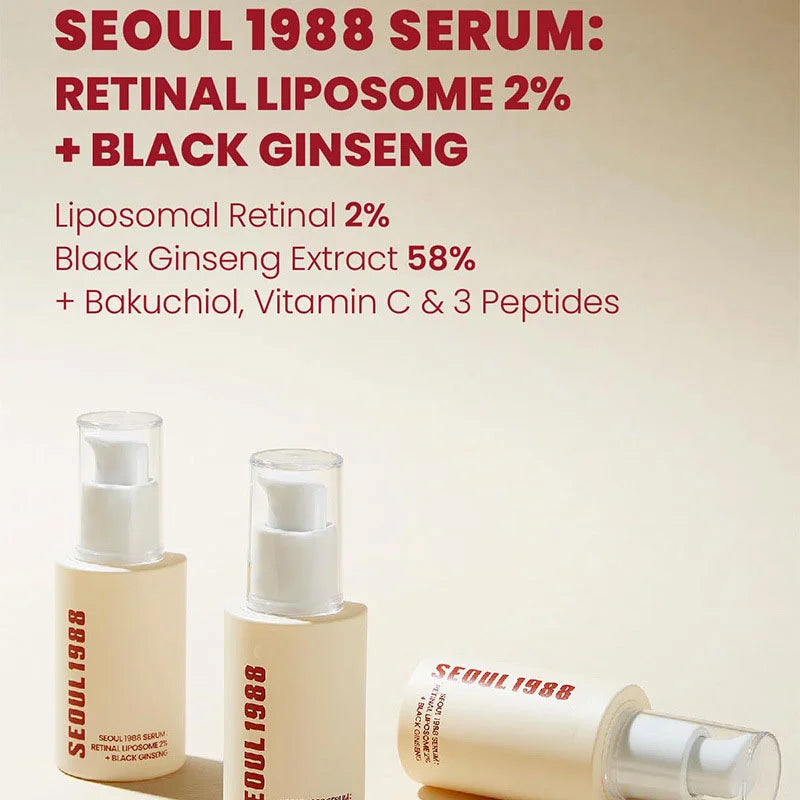 Korean Seoul 1988 Retinal + Black Ginseng Anti-Aging Set