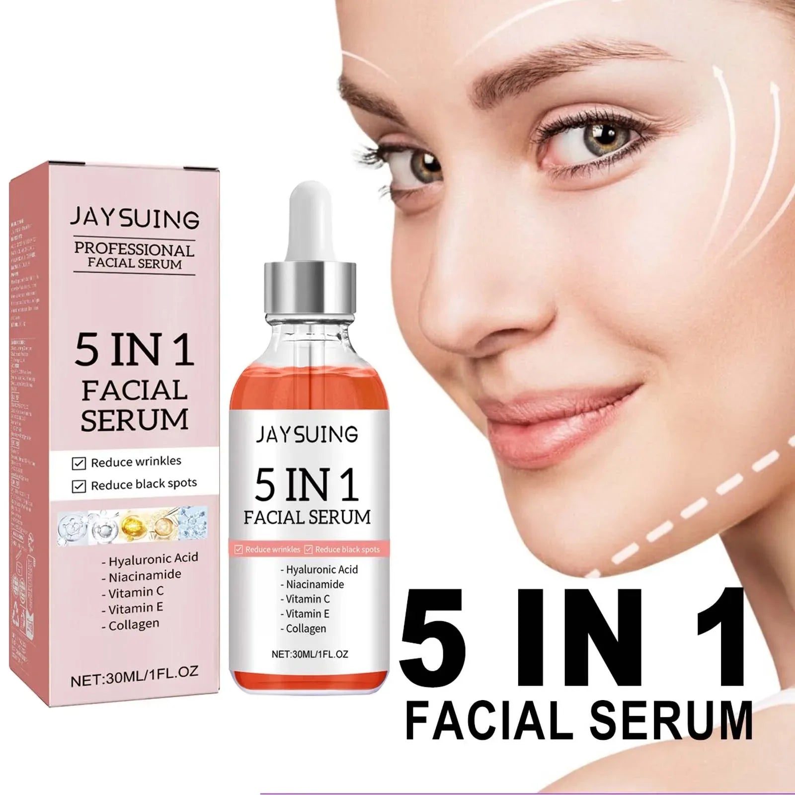 Jaysuing HA + Vitamin C Face Serum for Hydration