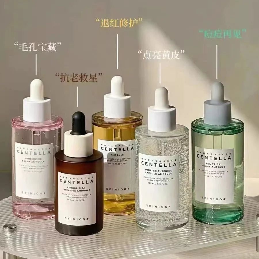 SKIN1004 Centella Skincare Set – Cleanser, Toner, Essence, Cream, Sun Care