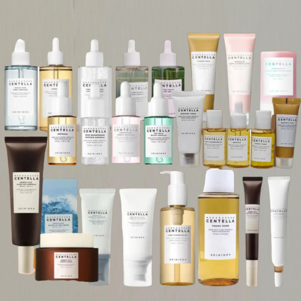 SKIN1004 Centella Skincare Set – Cleanser, Toner, Essence, Cream, Sun Care